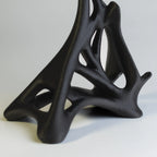 Suport pentru căști și telefon Negru