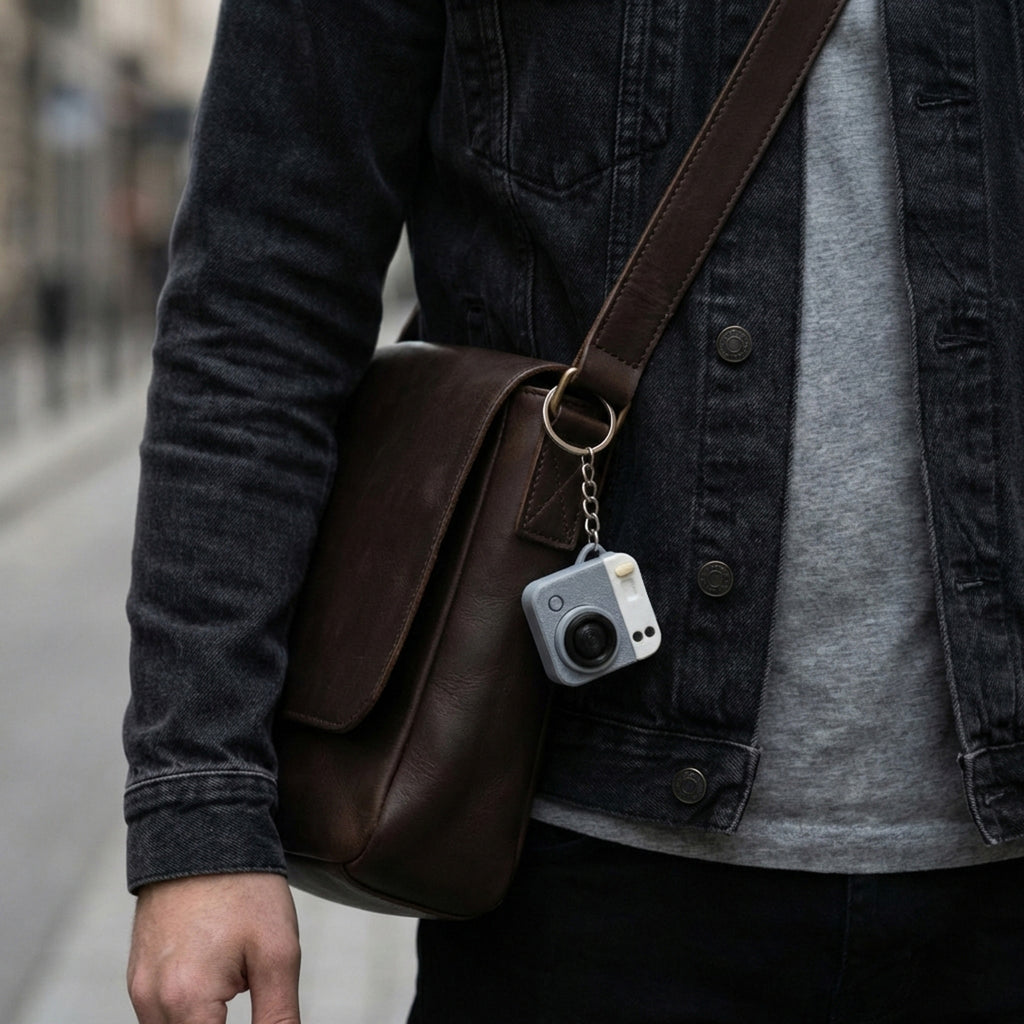 Breloc mini cameră personalizabil