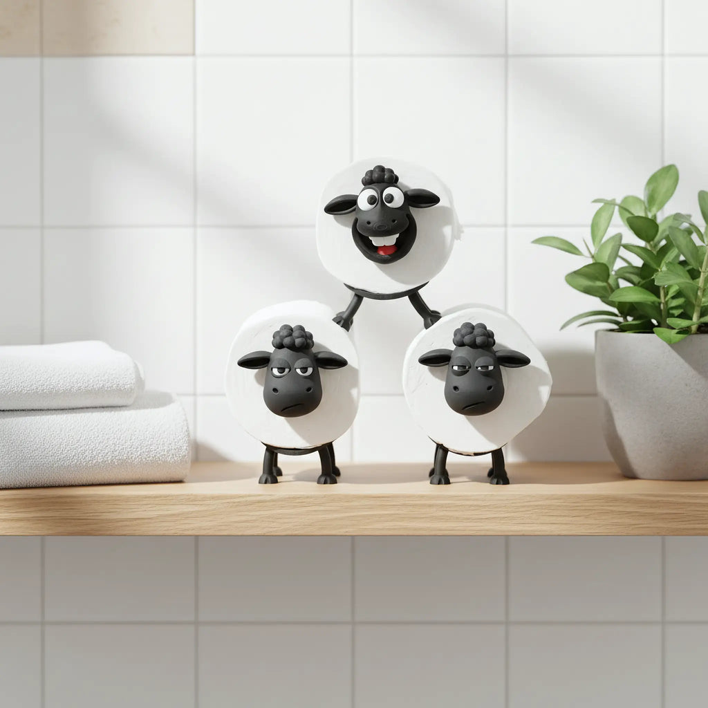 suport hartie igienica oaie Diva Extroverta  Sceptica